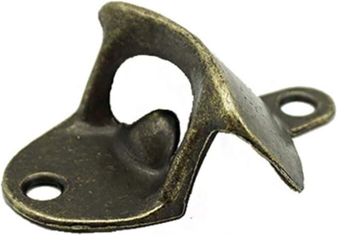 20 Pack Bottle Opener Wall Mounted, Vintage Beer Bottle Opener with Screws for Bars KTV Hotels Homes, (Bronze)