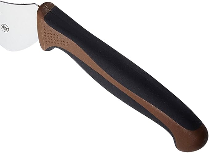 Mercer Culinary Millennia Color Handle Cutlery 9" Offset Bread Knife (Wavy Edge) Brown