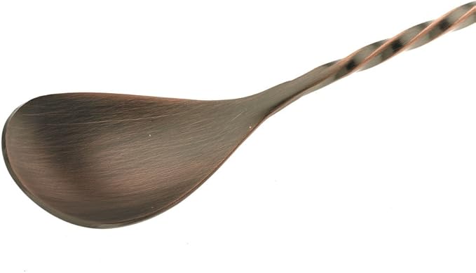Barfly Bar Spoon with Strainer End, 15 3/4" (40.0 Cm), Antique Copper