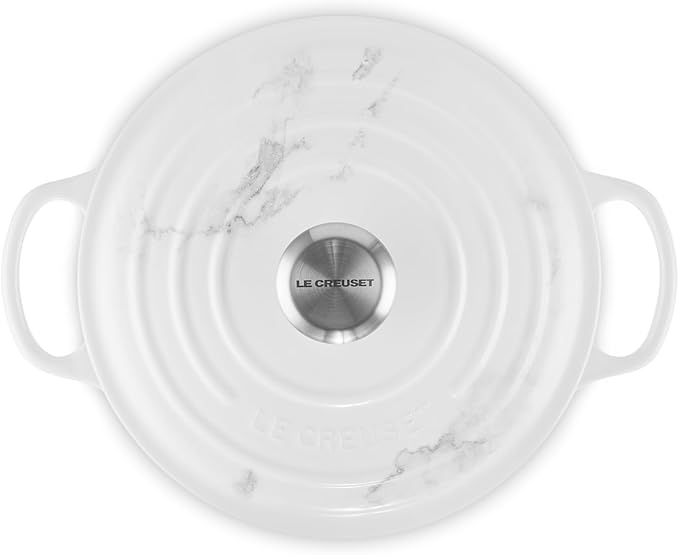Le Creuset Enameled Cast Iron Signature Round Dutch Oven, 4.5 qt., Marble
