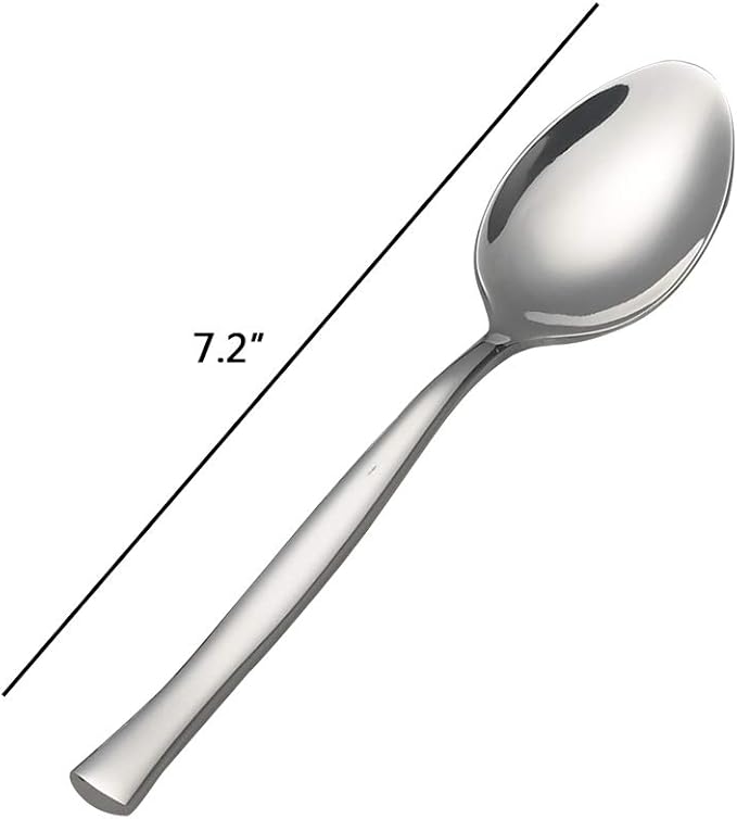 12-Piece Dessert Spoons, Stainless Steel Small Spoon