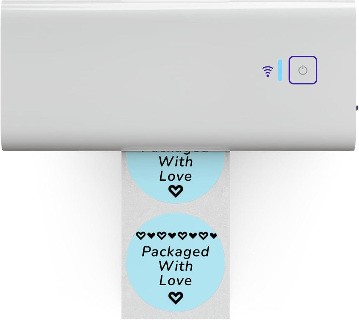 Rollo Circle Thermal Labels 2 Inch - Roll of 1,000 Round Sticker Labels - Multi-Purpose Direct Thermal Printer Stickers 2x2 (Blue)