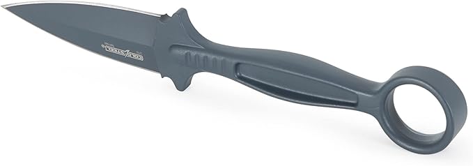 Cold Steel Drop Forged Battle Ring 2 3.5" 52100 High-Carbon Steel Fixed Blade EDC Tactical Hunting Utility Knife w/ 5.5" Ergonomic Handle, Internal Guard, Resistant Secure-Ex Sheath