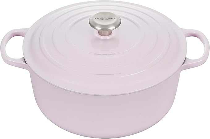 Le Creuset Enameled Cast Iron Signature Round Dutch Oven, 7.25 qt., Shallot