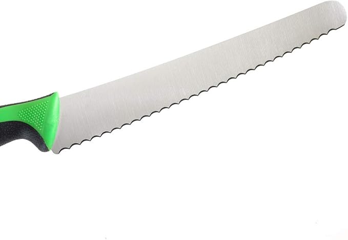 Mercer Culinary Millennia Colors Bread Knife, 10-Inch Wavy Edge Wide, Green