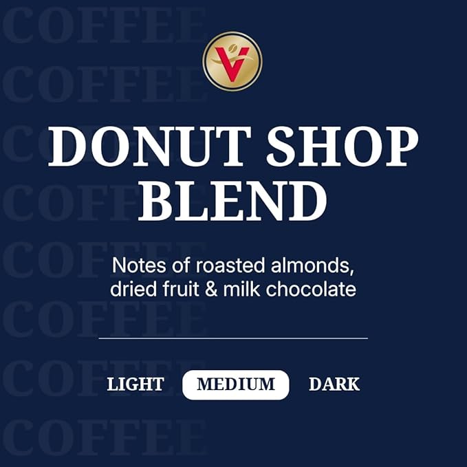 Victor Allen's Coffee Donut Shop Blend, Medium Roast, 200 Count, Single Serve Coffee Pods for Keurig K-Cup Brewers