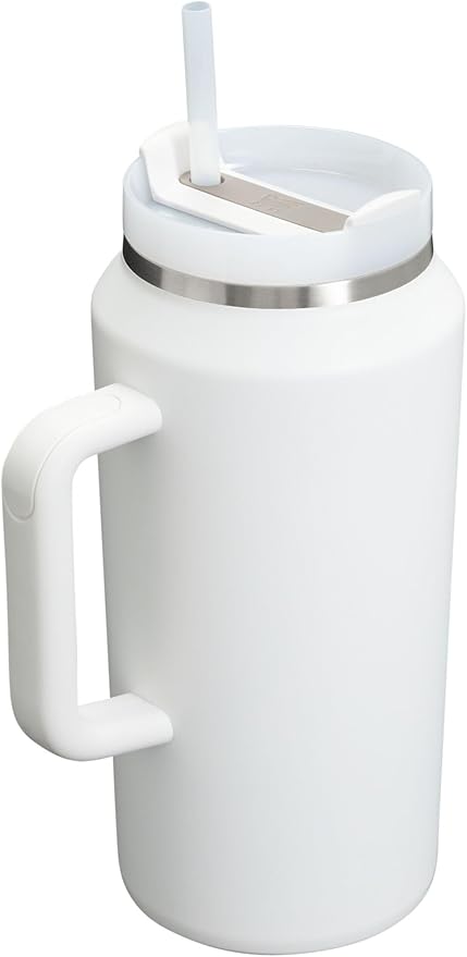 STANLEY Quencher H2.0 Tumbler with Handle & Straw 64 oz | Flowstate 3-Position Lid | Large Capacity for Travel & Sports | Insulated Stainless Steel Cup | BPA-Free | Frost