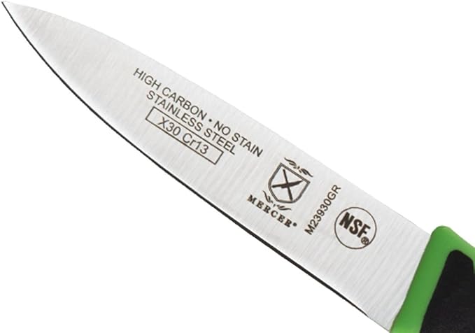 Mercer Culinary Millennia Colors 3-Inch Slim Paring Knife, Green