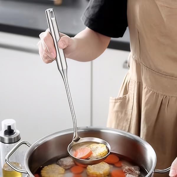 316 Stainless Steel Cooking Tool Set: saute pan spatula ladle, skimmer slotted, pasta, serving spoon, slotted spatula seasoner, dishwasher safe.