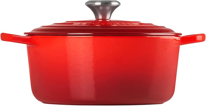 Le Creuset Enameled Cast Iron Signature Round Dutch Oven, 4.5 qt., Cerise