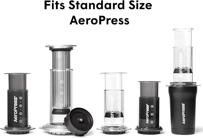 AeroPress Flow Control Filter Cap, Stops Drip for Full Control Over Grind Size & Time, Brew Classics, Espresso Style, Lattes, Cold Brew & More, Fits Standard Size AeroPress Manual Coffee Maker