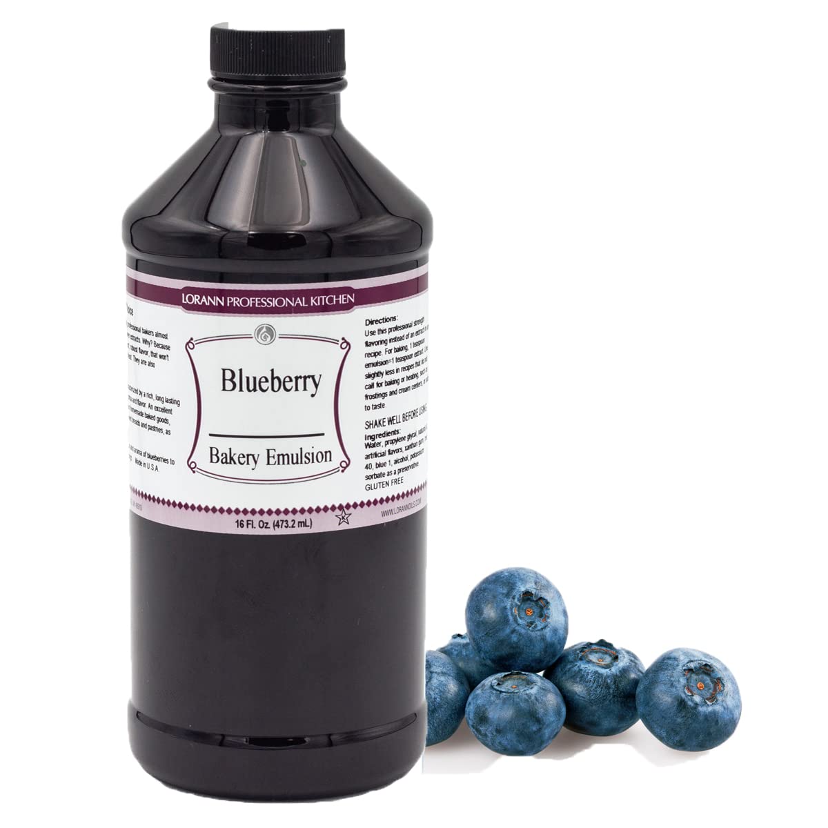 Lorann Oils Blueberry Bakery Emulsion: Realistic Blueberry Flavor, Perfect for Elevating Berry Notes in Baked Goods, Gluten-Free, Keto-Friendly, Blueberry Extract Substitute Essential for Your Kitchen