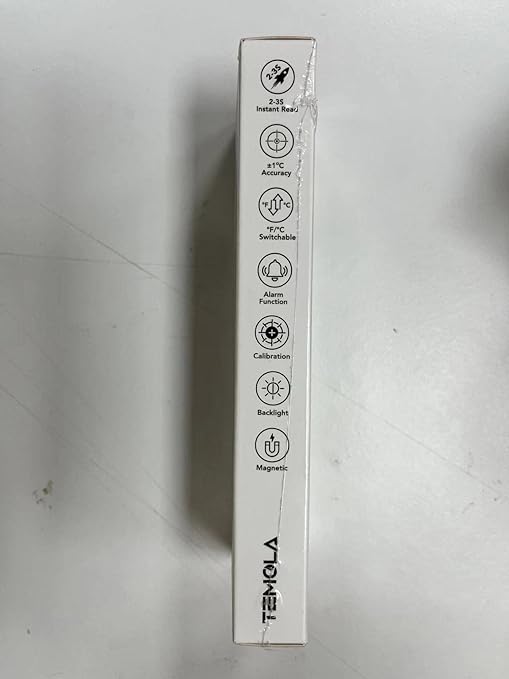 TEMOLA Meat Thermometer, Instant Read Food Thermometer for Cooking, Digital Food Thermometer with LCD Backlight for Candy Fry Grill BBQ Liquids, Kitchen Oven Safe Dual Probe 2 in 1 Thermometer