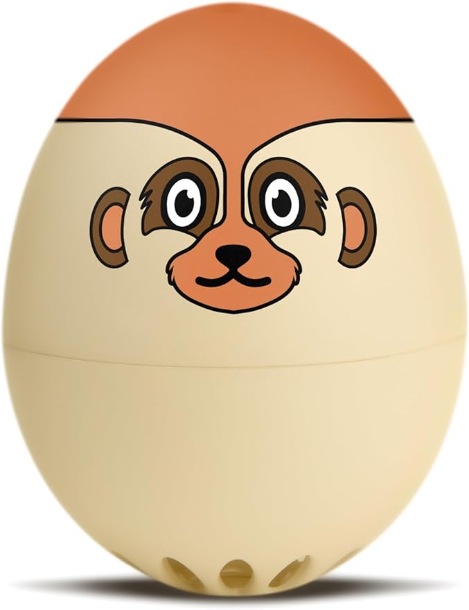 Meerkat BeepEgg – Egg Timer for Boiling Eggs – Musical Egg Cooker for Soft, Medium, Hard Boiled Eggs – Food Safe – Singing Floating Egg Timer – Egg Cooker for 3 Levels of Doneness - Brainstream