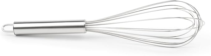 Fox Run 5830 Set of 3 Stainless Steel Wire Balloon Whisks, 8", 10" and 12-Inch