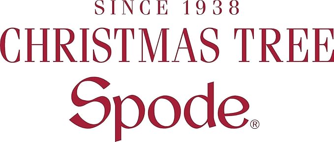 Spode Christmas Tree 6" Polka Dot Tidbit Plates (Set of 4) - Round Appetizer Plates with Festive Polka Dot Border - Dishwasher, Microwave & Freezer Safe Porcelain for Holiday Entertaining