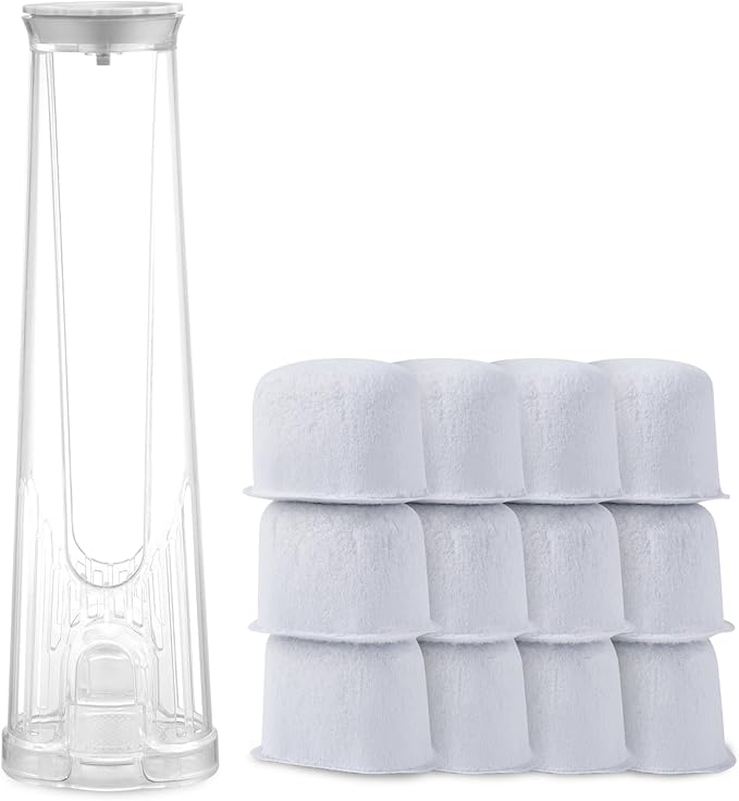 Keurig Filter Replacement Starter Kit for Keurig 2.0 Brewers K Select, K-Classic, K350 to K575, K-Cafe, Elite, K-Express, K-Duo PLUS with Side Reservoir Filter Holder and 12 Replacement Water Filters