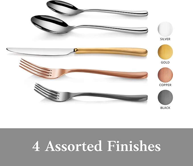 Artaste Rain II Forged 18/10 Stainless Steel (Silver (Service for 12), Flatware (36-Piece Set))