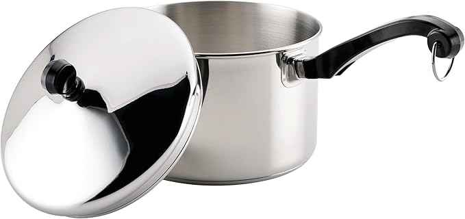 Farberware Classic Stainless Steel Sauce Pan/Saucepan with Lid, 3 Quart, Silver