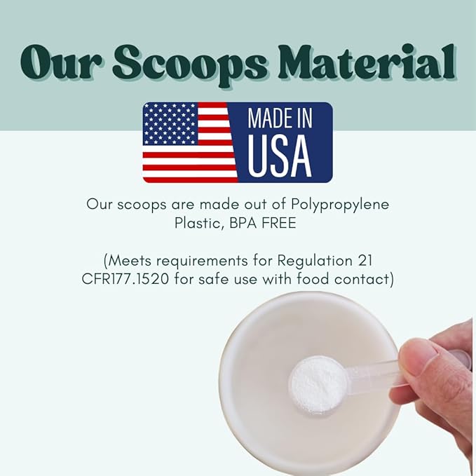 50 mL (50 CC | 1.69 Oz.) Long Handle Scoop for Measuring Coffee, Pet Food, Grains, Protein, Spices and Other Dry Goods (Pack of 25)