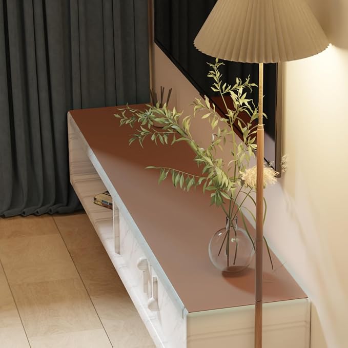 Dresser Top Protector - 16x36 Inch Waterproof Anti Overflow Can Cover Up Defects Protect The Surface of Furniture from Scratches Can Be Used for Dresser Bedside Table(Brown+Gray 16x36)