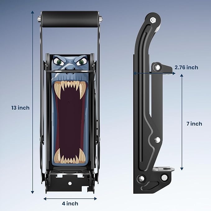 Can Crusher with Auto-Drop Recycling System | Built-In Bottle Opener | 8-16oz Capacity | Includes Kitchen Storage Bag | Heavy Duty Metal Design, Space-Saving & Hands-Free Operation- Halloween gifts