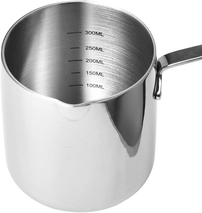 Butter Warmer Turkish Coffee Pot Milk Warmer Pot 18/10 Stainless Steel Mini Saucepan 10oz/300ml