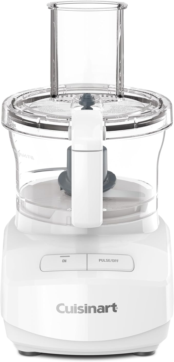 Cuisinart 7-Cup Sleek and Modern Design Food Processor with Two Easy Controls and Universal Blade for Chopping, Mixing, and Dough (White)
