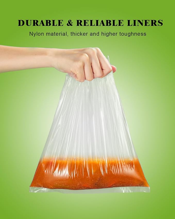 Slow Cooker Liners, 40 Cooking Bags Extra Large Disposable Pot Liner Plastic Bags for 6QT to 10QT Slow Cooker Cooking Pans, 14“ x 22”, 40 Liners (2pack)