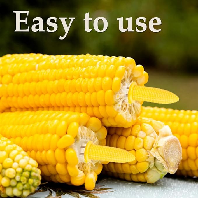 24 Pack Stainless Steel Corn Holders - Corn on the Grill & Cob Skewers for Home & BBQ Cooking
