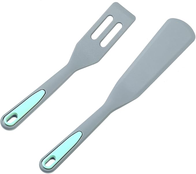 To encounter Mini Brownie Serving Spatula, Bent Icing Spatula, Heat-Resistant Flexible Nonstick Silicone, Set of 2