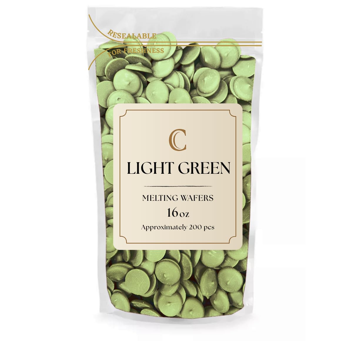 KIDU Light Green Chocolate Melting Wafers 16 Ounces Bulk Perfect For Dipping, Deserts, Baking And More - 1 Pound