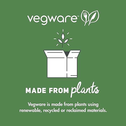 Vegware Compostable 32oz Molded Fiber To Go Containers, Case of 600, Nourish, No-Added PFAS, Reuseable, Bagasse, Meal Prep Food Storage, Suitable for Hot or Cold Food, Choice of Size 4 Lids & bases