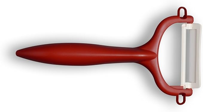 Kyocera Advanced Ceramic Horizontal Y Peeler, Red