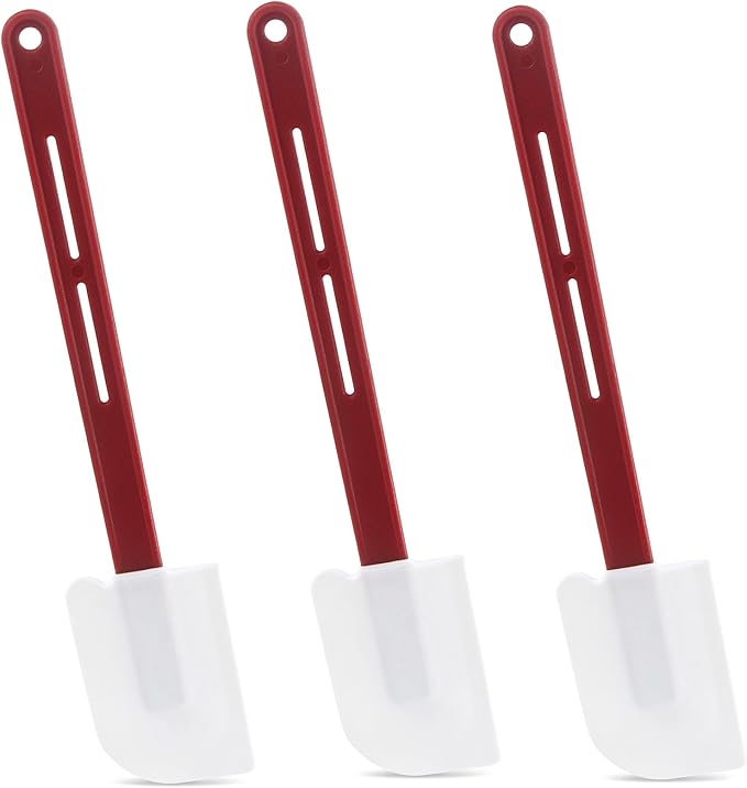 Heat-Resistant Silicone Spatulas for Cooking Pack of 3, 16-Inch Nonstick Silicone Rubber Baking Spatulas Dishwasher Safe