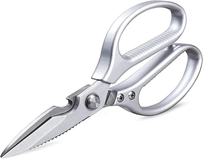 8.46'' Large Kitchen Scissors for Food, Heavy Duty All Purpose Kitchen Shears for Cutting Vegetable, Poultry, Meat, Herb, Stainless Steel Sharp Blade, Dishwasher Safe