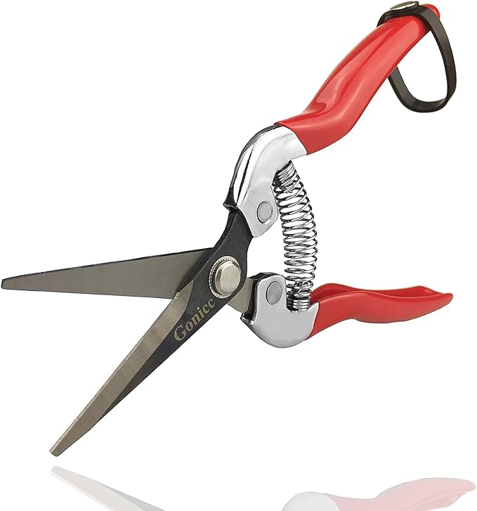 gonicc Professional Micro-Tip Pruning Snip (GPPS-1008), Small Garden Hand Pruner & shears For Arranging Flowers, Trimming Plants & Hydroponic Herbs, And Harvesting Fruits & Vegetables.