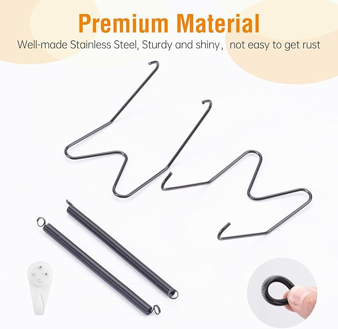 Bilillo 6 Pack Plate Hangers for The Wall, Suitable for 8''-10'' Decorative Plate,Invisible Heavy Duty Wire Plate Holder with Wall Hooks, Plate Hangers for Displaying Plates, Platter, Dish (Black)