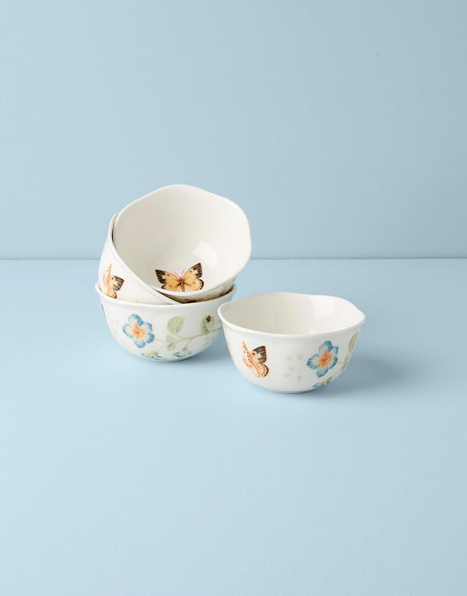 Lenox 880122 Butterfly Meadow 4-Piece Dessert Bowl Set