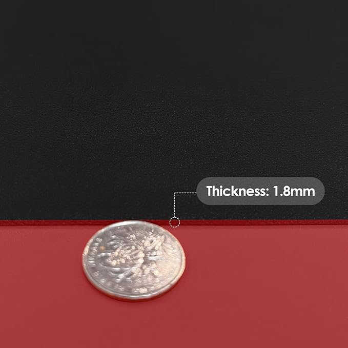 Table Cover Rectangle for Dining Room Table - Can Be Used On Both Sides Waterproof and Easy to Clean Good Flatness Used for Dining Table(Black+Wine Red 44x96)