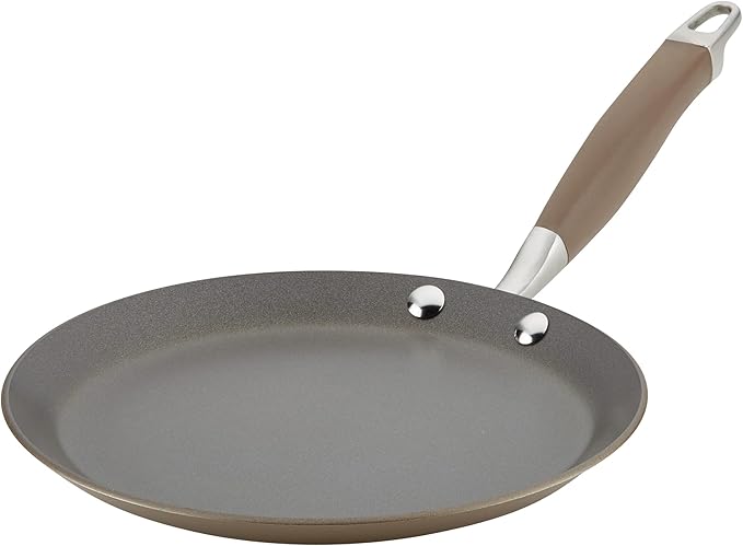 Anolon Advanced Home Hard Anodized Nonstick Crepe Pan, 9.5 Inch, Bronze