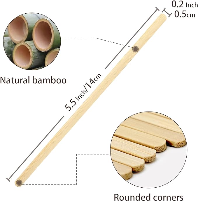 1000Pcs Bamboo Coffee Stirrers Individually Wrapped – Coffee Stir Sticks 5.5 Inch, Stir Sticks For Coffee Bar, Disposable Stir Sticks for Coffee and Cocktail