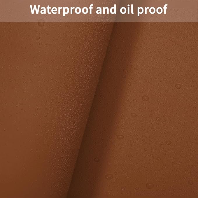 Night Stand Cover for Top - 12x24 Inch Waterproof Easy to Clean Can Conceal Flaws Protector The Table Top from Scratches Used for Dining (Brown+Gray 12x24)