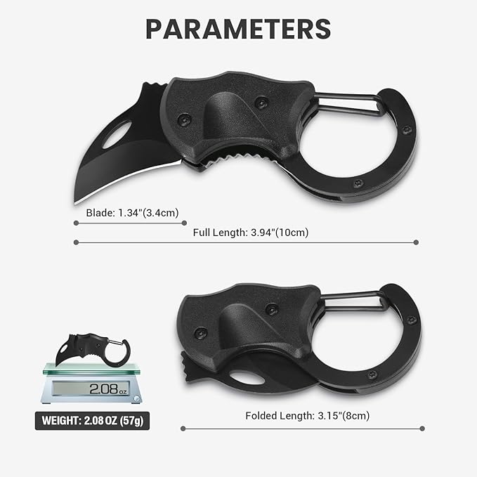 Small Pocket Knife Gift for Men, Keychain Box Cutter with 1.34inch Blade, Mini Folding Knives EDC Gadgets for Everyday Carry, Stocking Stuffers Gift for Adults Men Him