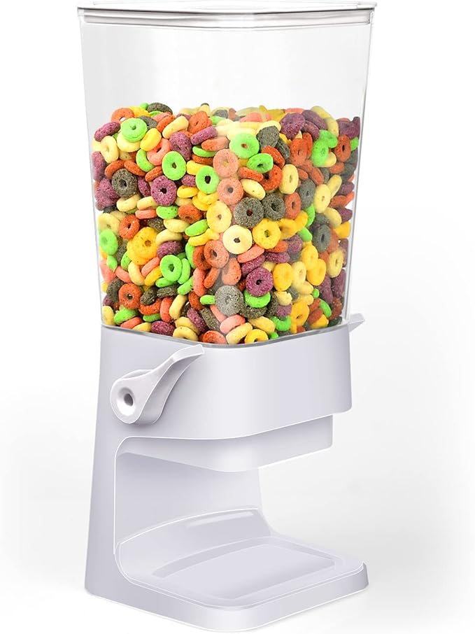Cereal Dispenser Countertop 2 Pack 5.5 Qt Large Cereal Storage Container Holder Dispenser for Pantry Dry Food Snack Nut Candy Dispenser Countertop Kitchen Organization Storage for Oatmeal Granola