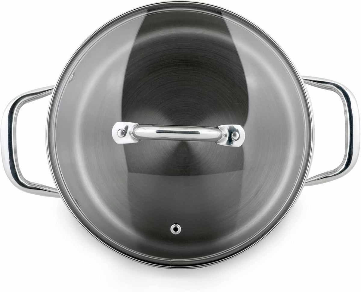Turbo Pot® FreshAir™ Rapid Boil Stainless Steel 8 qt. Stock Pot, time-and-energy saving cookware for gas stove