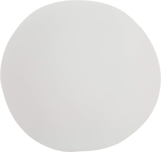 Carlisle FoodService Products Ridge Reusable Plate Rimless Plate for Home and Restaurant, Melamine, 9 Inches, Cement
