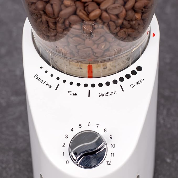 Capresso Infinity Plus Conical Burr Grinder, White