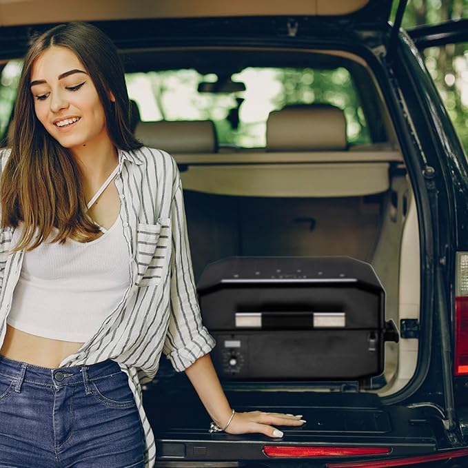 Z GRILLS ZPG-200APro Portable Tabletop Wood Pellet Grill and Smoker, Digital Control, 8 in 1 BBQ Grill for Outdoor Kitchen, Backyard, 202 Sq Inches of Cooking (Black)