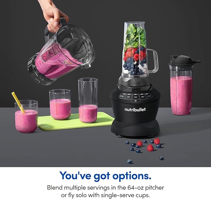 nutribullet Full-Size Blender Combo 1200W –Matte Black